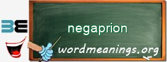 WordMeaning blackboard for negaprion